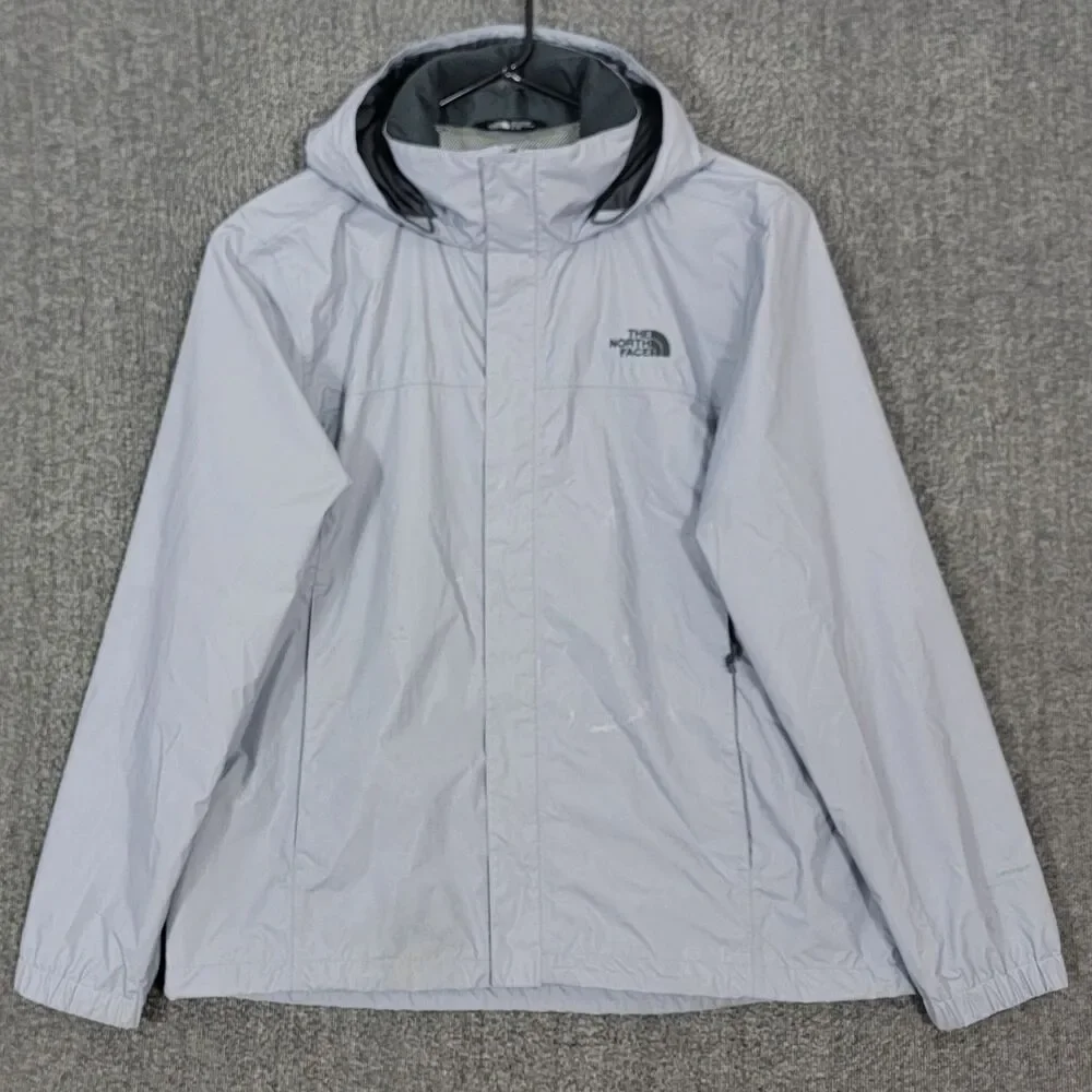 The North Face Dryvent Resolve 2 Rain Jacket Mens XL Gray Hooded NF0A2VD5